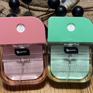 New b-pure Moisturizing cucumber mint and watermelon scented Hand Sanitizer Set
